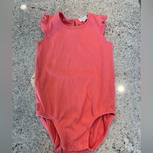 Zara bodysuit outfit ruffle ribbed baby toddler girl 12-18 months